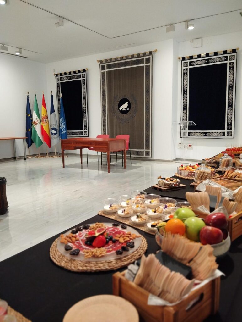 almuerzo corporativo organizado por catering en Málaga para empresa